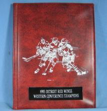 1995 Detroit Red Wings TRADING CARD Album ~ Western Conference Champions TRADE CARD Album - Vintage Sporting