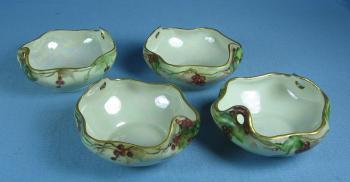 NUT DISH Group - MZ Austria Hand Painted Porcelain
