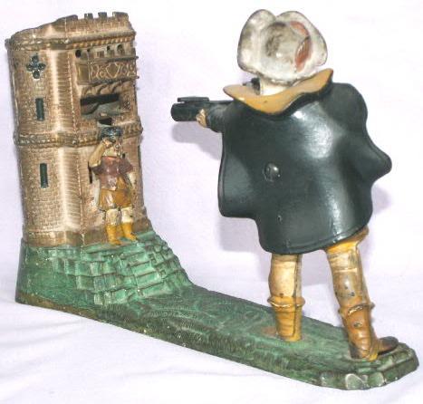 WILLLIAM TELL Cast Iron Mechanical Bank - Toys
