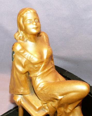 Cast Metal JEAN HARLOW Bookends - Metalware