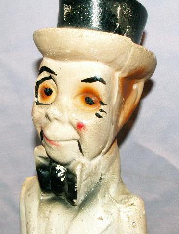 Charlie McCarthy Chalkware Figurine - Misc.