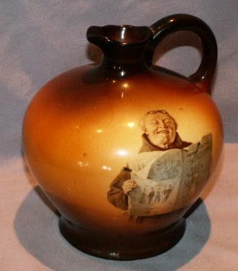 Warwick China Friar Decorated Handled Jug - Pottery