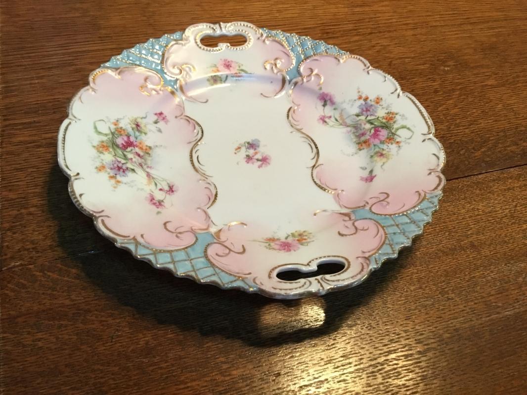 Germany RS Open Handled Server - Porcelain-Pottery