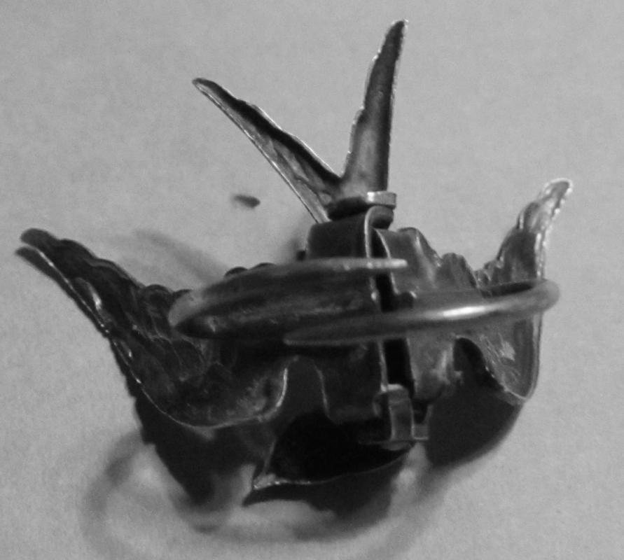 Sterling Silver Blue Bird Pin - Jewelry