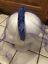 Vintage Blue Band Velvet Hat Rhinestones Veil - Clothing
