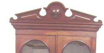 Walnut Victorian Desk Bookcase