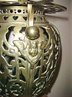 1880s Huge Victorian Hall Light Fixture - Gas