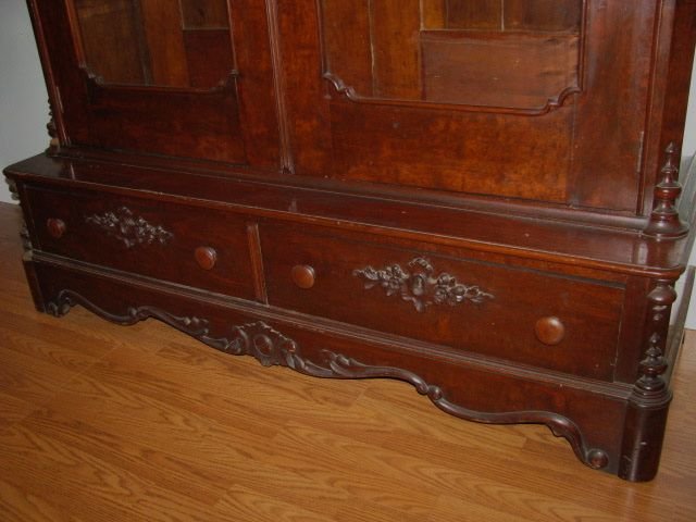 Great Walnut Victorian Bookcase