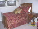 French Bed and Armoire Set - Inlaid - 2 piece