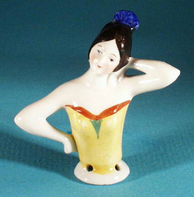 PORCELAIN HALF DOLL GERMANY #3174