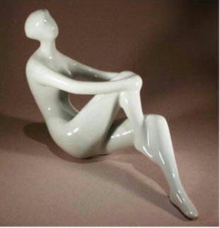 VINTAGE ROYAL DUX DISROBED FEMALE 1950's