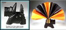 4 CZECH FIGURAL CRYSTAL SCOTTIE NAPKIN HOLDER /