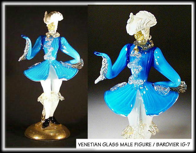 VINTAGE VENETIAN GLASS MALE FIGURE c.1950's