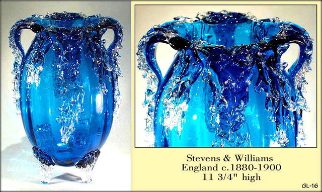VICTORIAN STEVENS & WILLIAMS ART GLASS VASE
