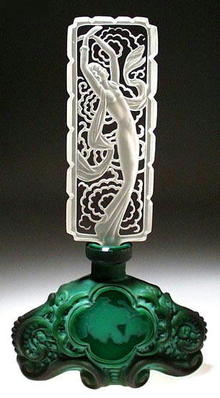 CZECH JADE COLOR HOLLYWOOD STAR PERFUME BOTTLE