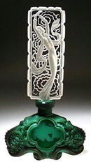 CZECH JADE COLOR HOLLYWOOD STAR PERFUME BOTTLE