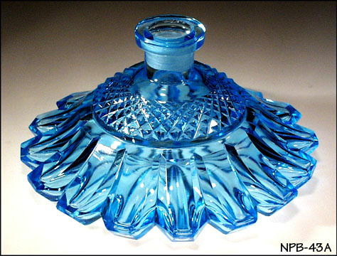 Femme au Naturel Aqua blue glass perfume bottle