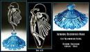 Femme au Naturel Aqua blue glass perfume bottle