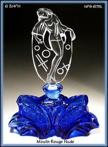 MOULIN ROUGE TANZANITE color GLASS PERFUME