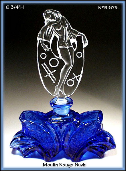 MOULIN ROUGE TANZANITE color GLASS PERFUME