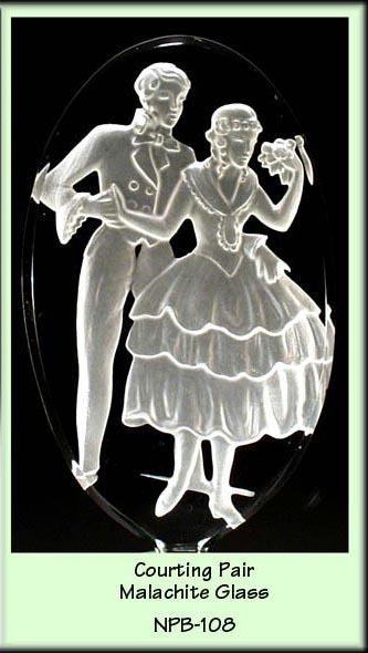 CZECH COURTING PAIR FIGURAL PERFUME BOTTLE