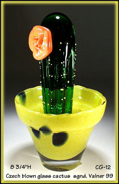 SIGNED CZECH DESIGNER STUDIO GLASS