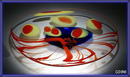 SIGNED CZECH ABSTRACT ART GLASS CENTERPIECE