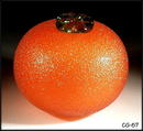 SIGNED STUDIO ART GLASS FRUIT / TANGERINE