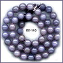 50 CZECH VINT ENAMEL LILAC GL BEADS 19.5