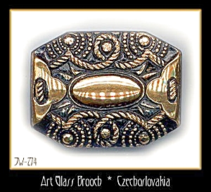 CZECH VINTAGE VICTORIAN STYLE BROOCH #274