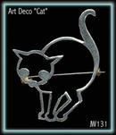 STUNNING ART DECO CAT BROOCH 1930'S