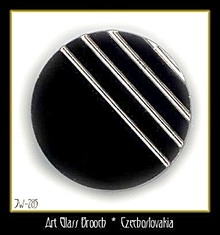 CZECH VINTAGE ART DECO STYLE BROOCH #285