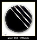 CZECH VINTAGE ART DECO STYLE BROOCH #285