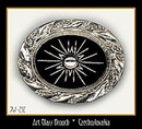 CZECH VINTAGE VICTORIAN STYLE BROOCH #292