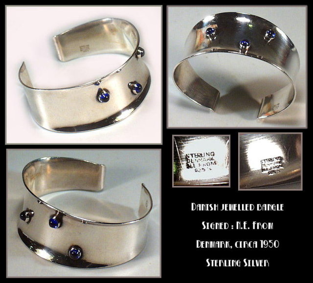 N E FROM DANISH STERLING ART MODERNE BRACELET