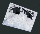 CZECH ART DECO PRAGUE SILVER BROOCH SL011