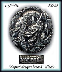 VINTAGE NAPIER SILVER BROOCH SL035