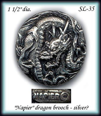 VINTAGE NAPIER SILVER BROOCH SL035