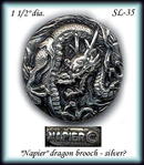 VINTAGE NAPIER SILVER BROOCH SL035