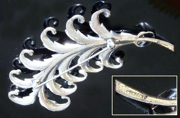 VINTAGE STERLING SILVER BROOCH SL032
