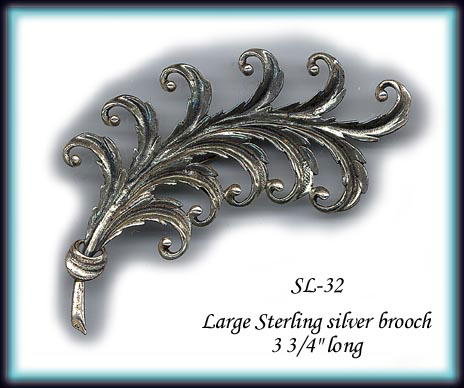 VINTAGE STERLING SILVER BROOCH SL032