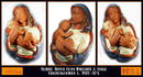 LARGE CZECH TERRA-COTTA MADONNA & CHILD PLAQUE