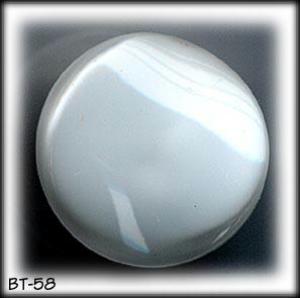 12 WHITE MOONGLOW BUTTONS 50's #58