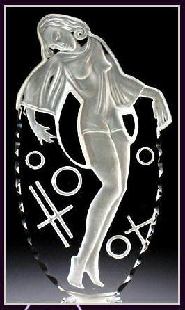 CZECH SGND VINTAGE BURLESQUE DANCER PERFUME