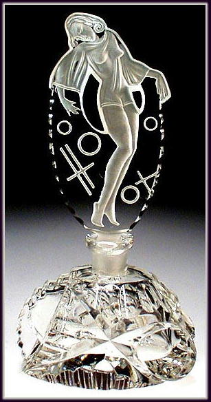 CZECH SGND VINTAGE BURLESQUE DANCER PERFUME
