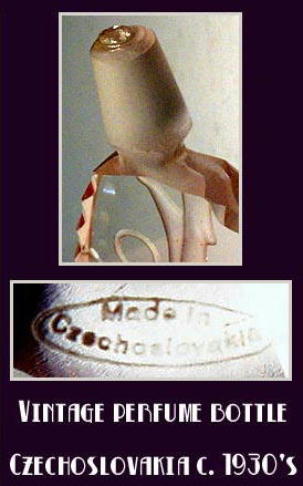 CZECH SGND VINTAGE BURLESQUE DANCER PERFUME