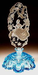 CZECH FIGURAL AQUA SUMMERTIME PERFUME BOTTLE