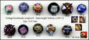 9 ANTIQUE PAPERWEIGHT BUTTONS c1900 ABT13-23