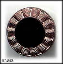 4 COPPER LUSTER GLASS BUTTONS 20's BT243