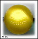 6 VINTAGE YELLOW GLASS BALL BUTTONS 40's BT277